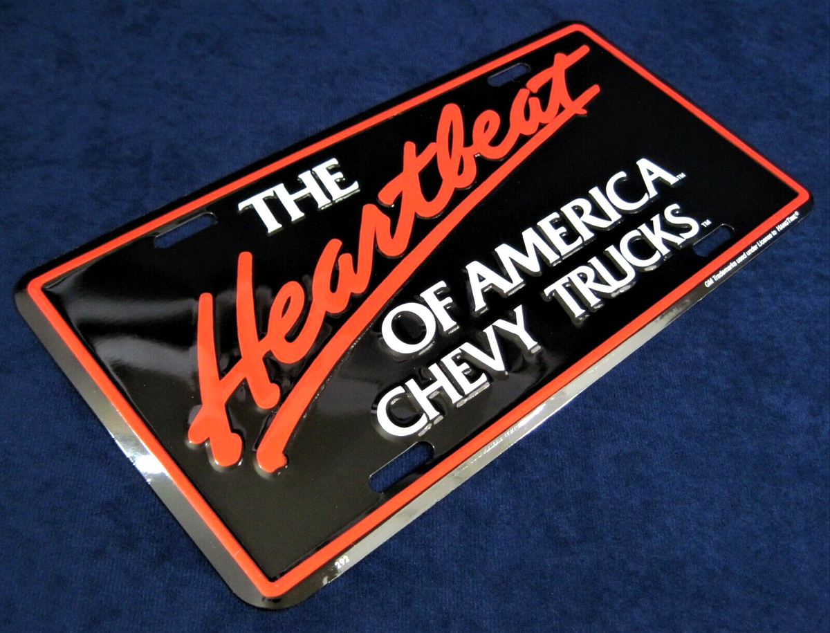 Find Chevy Heartbeat Of America Chevrolet License Plate In Commerce - Foto 3