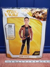 Disney Star Wars "Han Solo" Halloween Costume Han Solo 4 Pc Boys Sz L 12-14 NEW