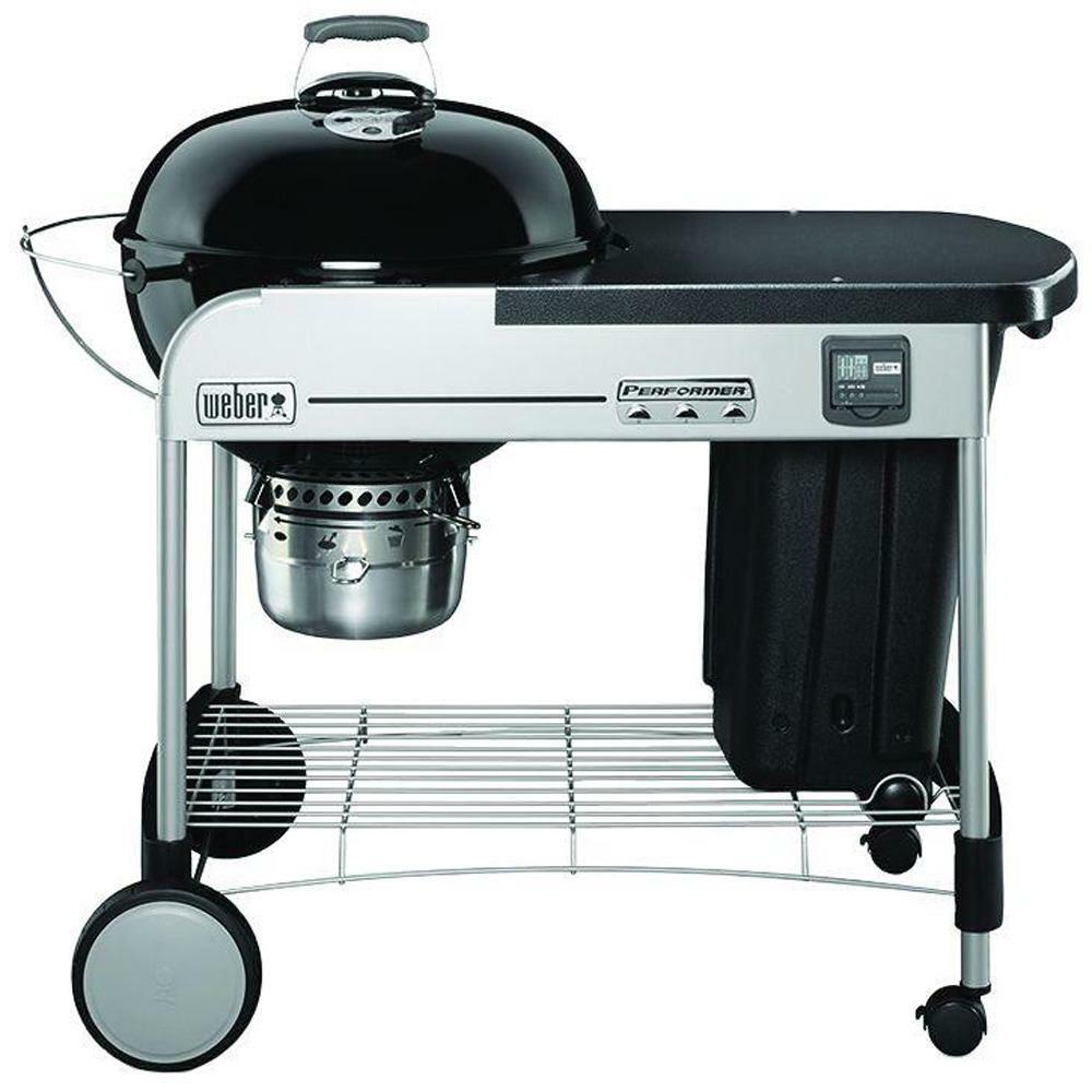 Weber Charcoal Grill Cooking Bbq 22 Inch Performer Premium Black 