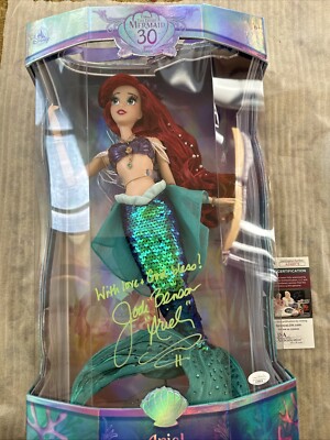 DISNEY LITTLE MERMAID 30TH ANNIVERSARY 17” ARIEL DOLL SIGNED BY