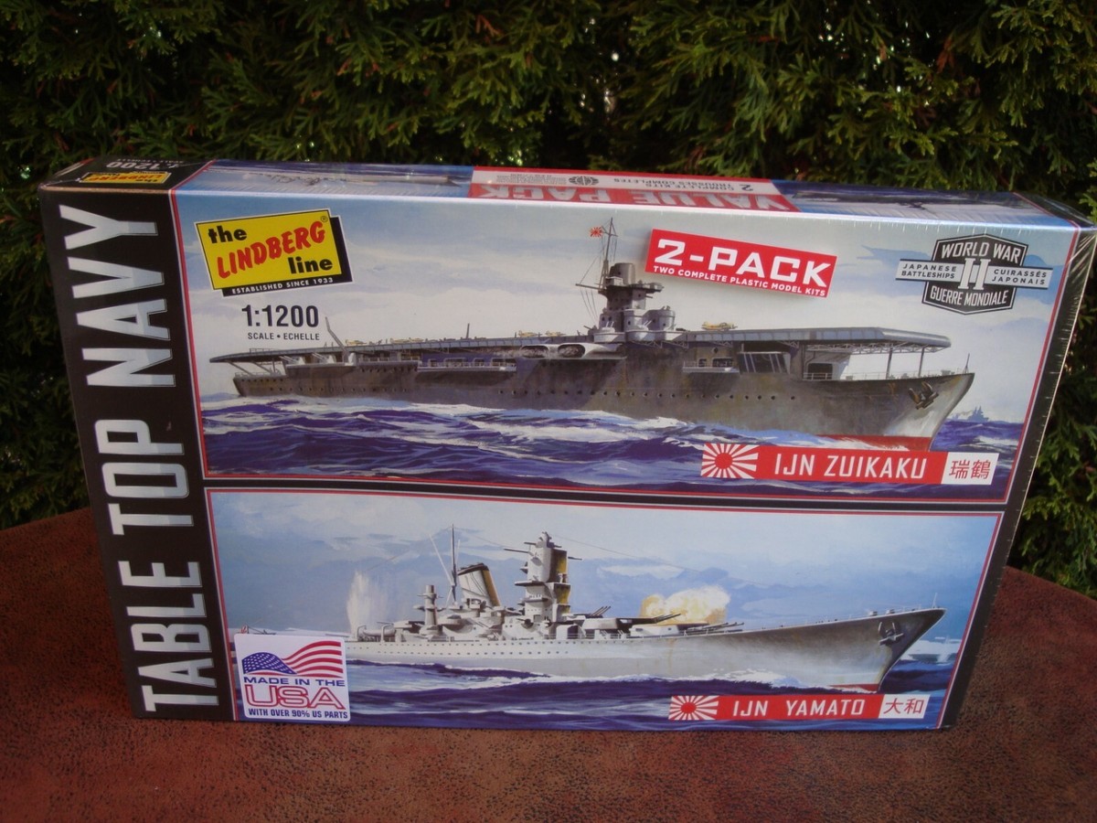 WWII Japanese Ships Table Top Navy 2-pack Model Kits 1:1200 scale 