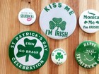 ST. PATRICK'S DAY Pin Back Buttons ~ Erin Go Bragh - Vintage Lot of 8 — photo 3