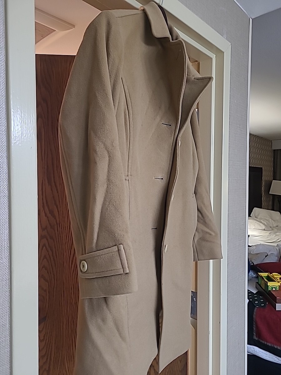 【ボタン】 LLBean Item Id 260346 Lambswool Coat Tan Women Small | eBay