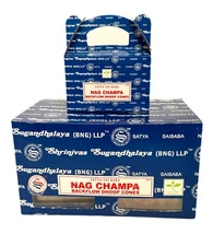 Satya Nag Champa Backflow Waterfall Incense Cones - Free Shipping!