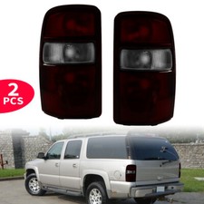 Pair Tail Lights For 2000-2006 Chevy Tahoe Suburban Gmc Yukon Brake Lamps Smoke