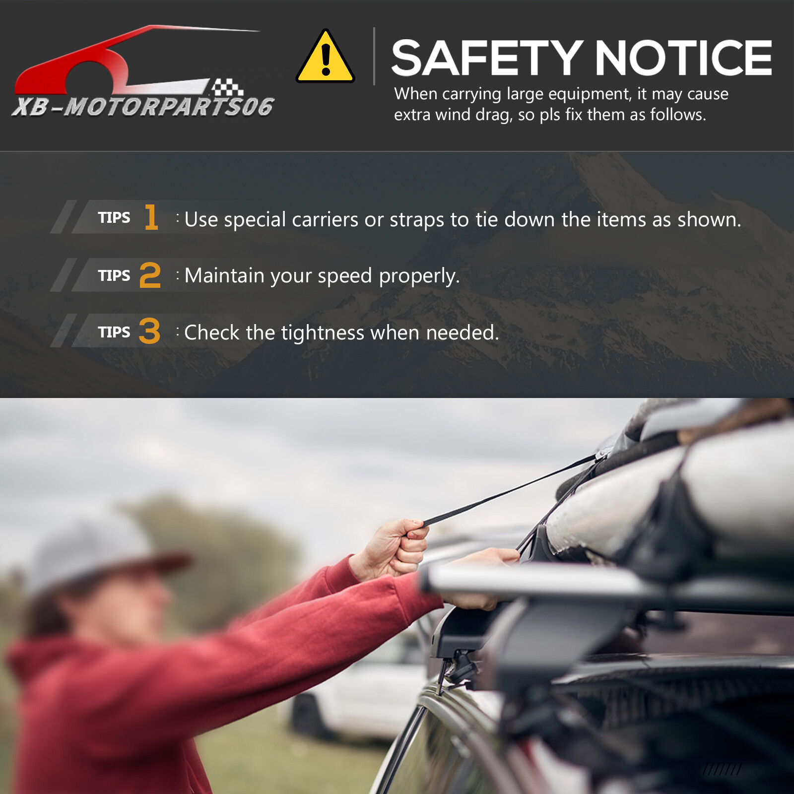 53" Universal Lockable & Adjustable 300LBS Roof Top Bars Cargo Carrier Luggage