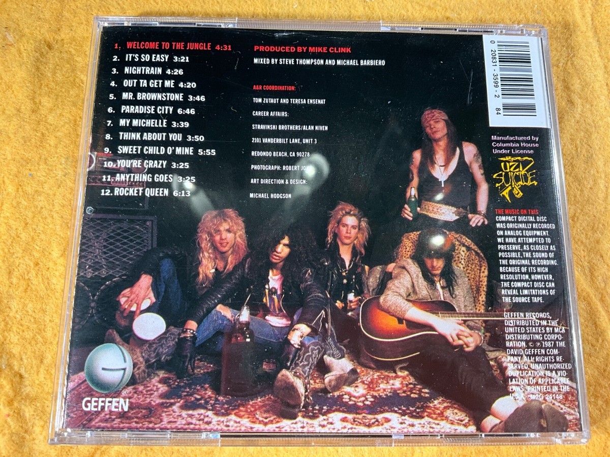 S11-25 GUNS-N-ROSES Appetite For Destruction - 1987 - GEFFEN