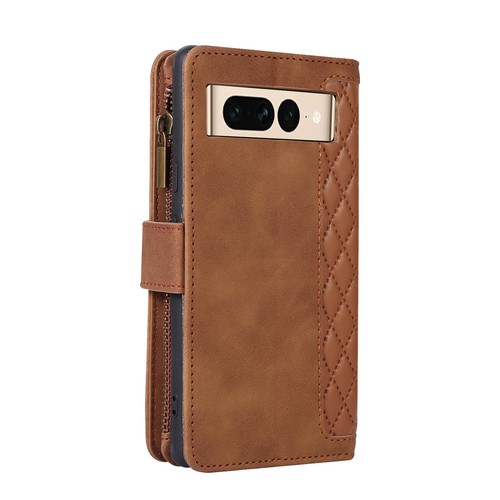 For Google Pixel 8 Pro 7A 6 Pro Zipper Leather Wallet Flip Case Cross Body Strap - Picture 41 of 65