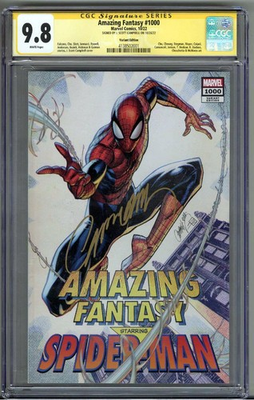 #ad AMAZING FANTASY #1000 CGC 9.8 SS SIGNED J. SCOTT CAMPBELL 1:200 VARIANT EDITION $450.00