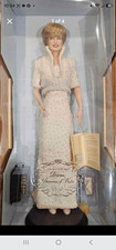 The Franklin Mint Diana Princess of Wales Porcelain Doll COA Signed Laura Adams