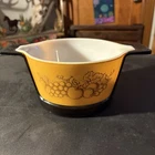 Pyrex Vintage Old Orchard Fruit Casserole Dish, 1Qt No Lid- With Stand