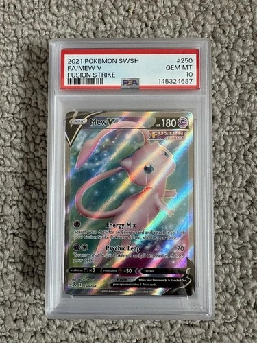 Pokemon Mew V Fusion Strike Full Art #250 PSA 10 Gem Mint