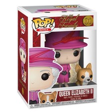 Funko Pop! Queen Elizabeth II & Corgi Buddy: Royal Family - Figura de Vinilo Col