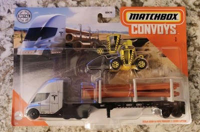 Matchbox Convoys Tesla Semi & Pipe Trailer / Load Lifter (2020) GMD05 Asst.GBK70