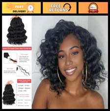 10" Pre-Looped Ocean Wave Crochet Hair - 8 Packs Short Curly Braids, Synthetic W