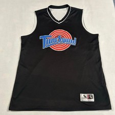 Tune Squad Number 1 Black Basketball Jersey Size Adult L