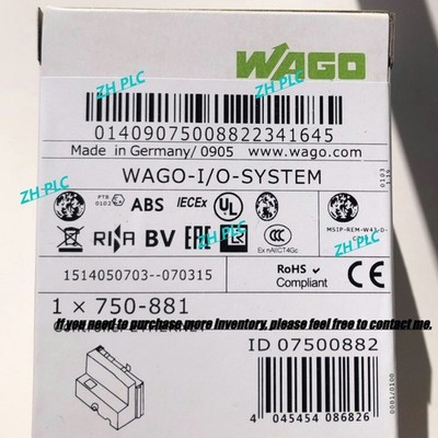 New WAGO 750-881 750881 Ethernet Controller PLC Module In Box