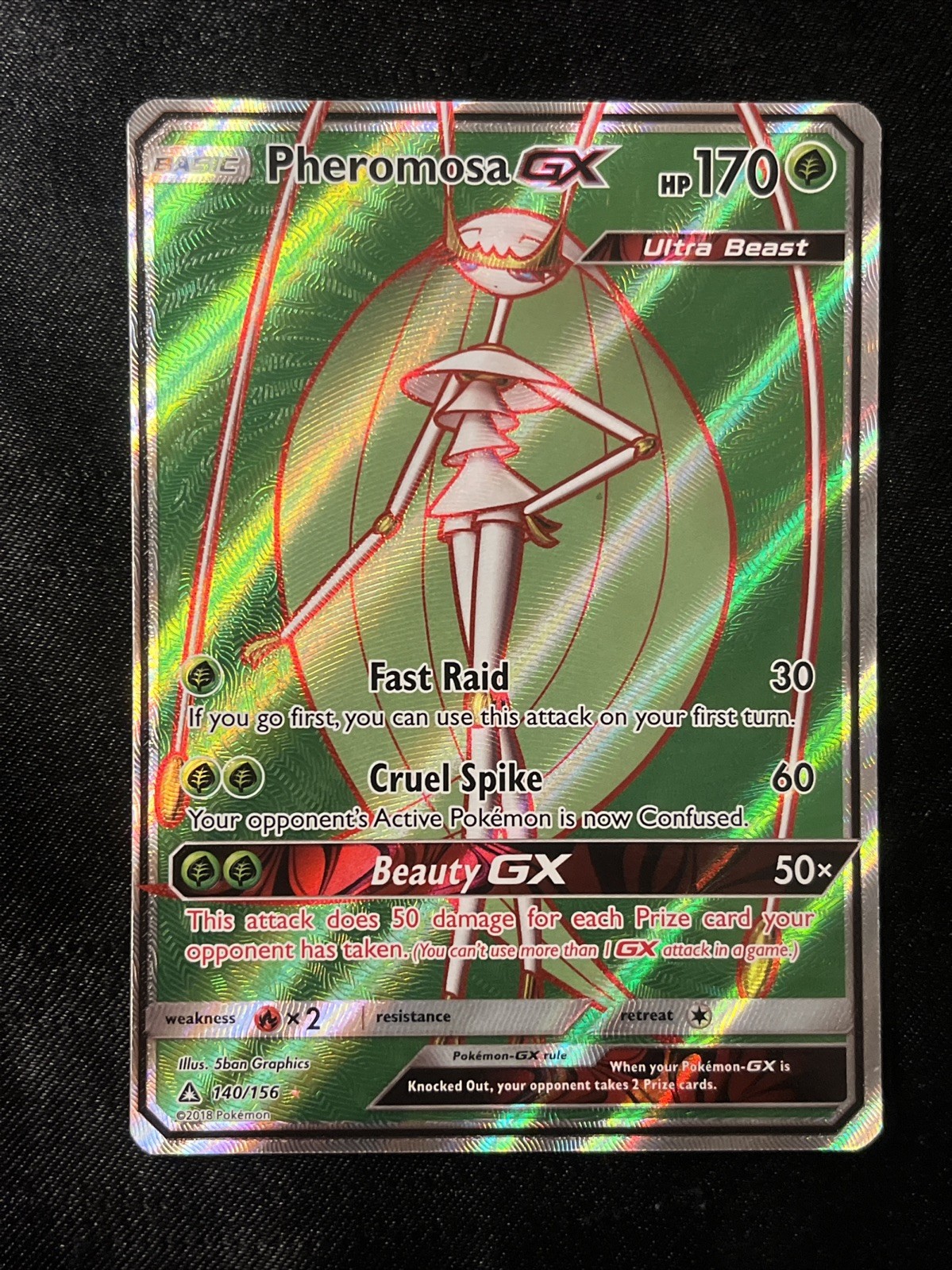 NM Pheromosa GX (Full Art) 140/156 Sm-Ultra Prism Holo