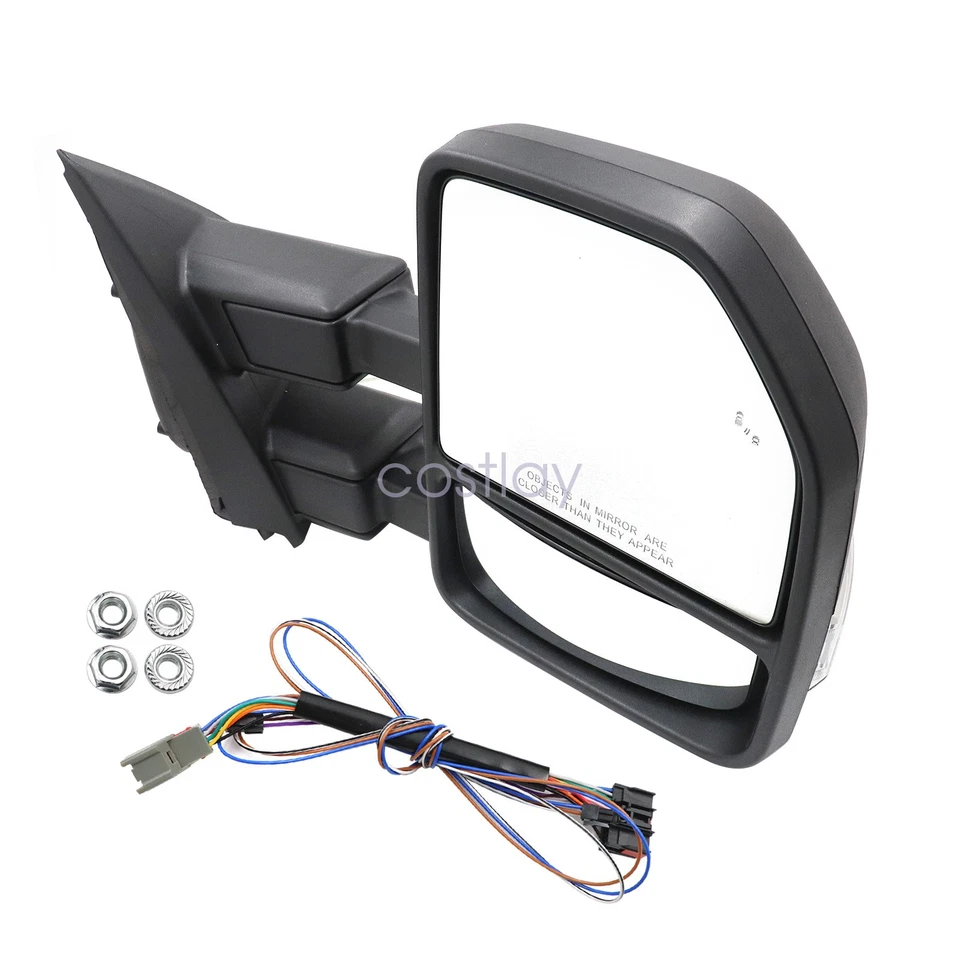 For 2017-2022 Ford F-250 F-350 Right Door Side View Mirror W/Temperature Sensor - Image 4 of 4
