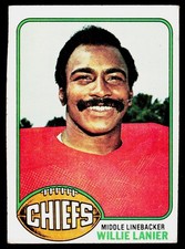 Willie Lanier, 1976 Topps, #24, Kansas City Chiefs,