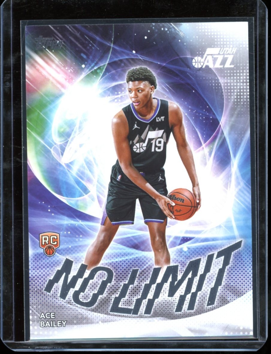 2025-26 Topps No Limit Ace Bailey RC #NL-5 Utah Jazz