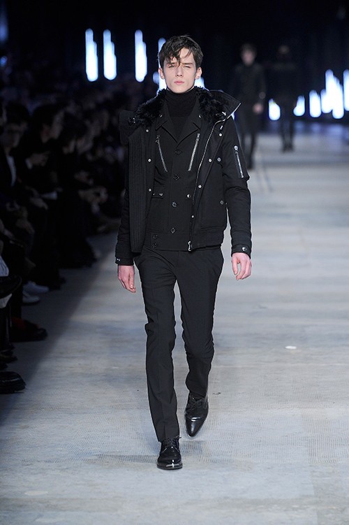 $1295 Designer Rare DIESEL BLACK GOLD Men Runway Black Double Breasted Blazer 50