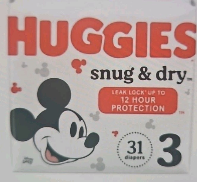 Huggies Snug And Dry Size 3 124 Count (1 Case)