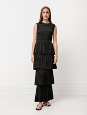 Tot me Aramon Tiered Maxi Dress Black M 