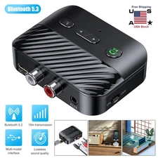Bluetooth 5.3 Transmitter & Receiver Wireless Adapter For Home Stereos/Speakers