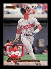 1995 Donruss #326 Carlos Baerga Press Proofs Cleveland Indians