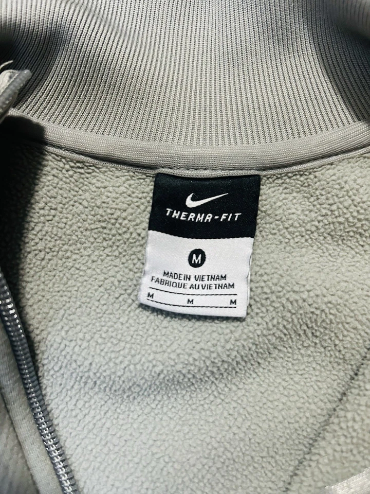 Vintage Nike USA Soccer Therma Fit Fleece Shirt Grey Olympics Men's Medium - Image 3 of 3