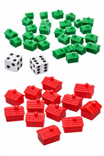 Monopoly Houses And Hotels Tiled Roof Roofs Special Edition Rare Genuine Set