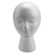  27.5 x 52cm Dummy / mannequin head Female Foam(Polystyrene) Exhibitor for 8156