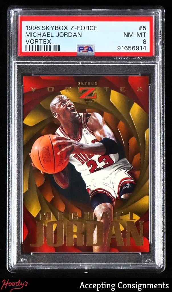 1996-97 SkyBox Z-Force Vortex #5 Michael Jordan PSA 8 NM-MT BULLS