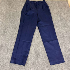 Pendleton 100 Wool Straight Leg Pants Women s Size 10 Navy Blue Dress Pants