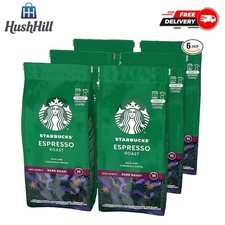Image of STARBUCKS Espresso Roast, Dark Roast, Ground Coffee 200g (Pack of 6)