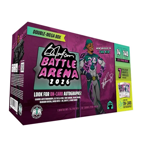 2026 Bo Jackson’s Battle Arena Double Mega Box BOBA Brand New Factory Sealed