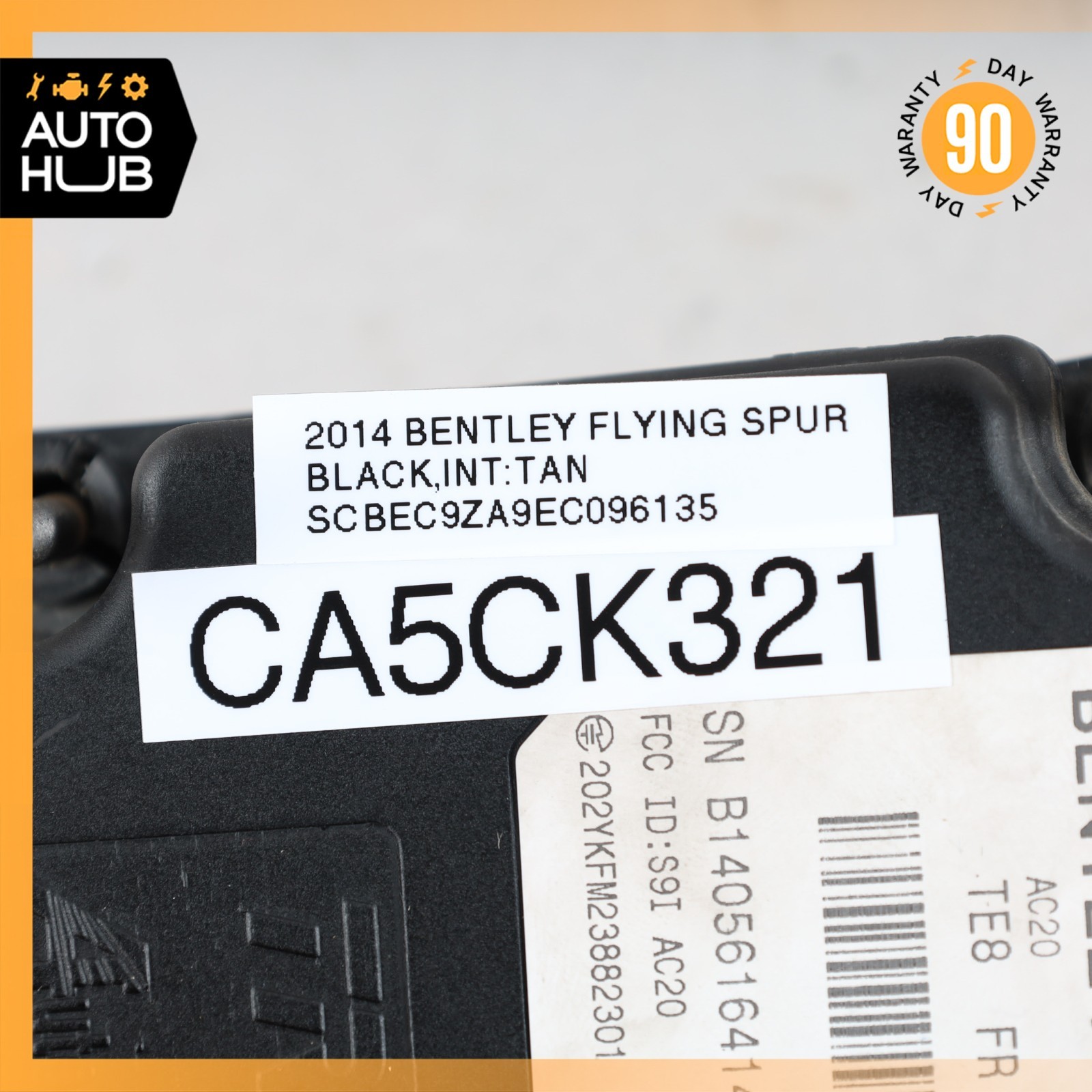 09-18 Bentley Flying Spur GTC GT Distronic Radar Sensor 4W0907567 OEM 40k