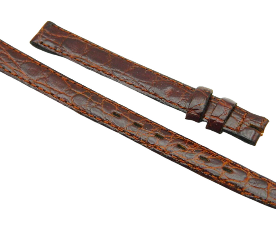 Bracelet Croco 09mm en véritable crocodile de Louisiane premium pour montre élégante