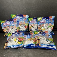 7x Paw Patrol Rubble Scribble Scrubbie Action Figure Nickelodeon New Sealed