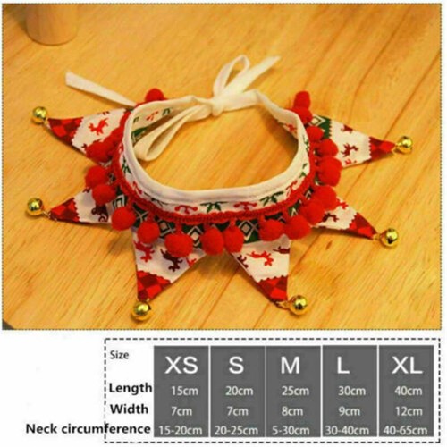 Xmas Gift Christmas Presents Christmas Dog Bandana Collar Pet Puppy Bell Scarf - Picture 15 of 17