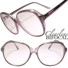 Classic Genuine Vintage Gray Womens Bifocal 4.00 Reader Reading glasses