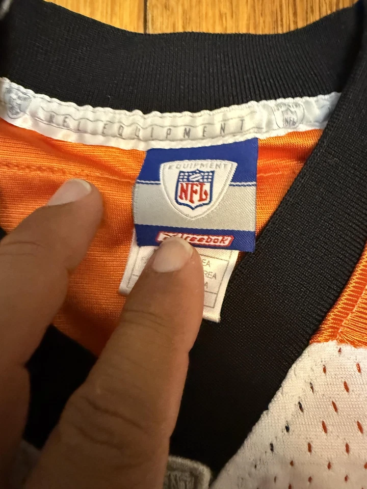 Camiseta deportiva juvenil pequeña de los Cincinnati Bengals fútbol americano de la NFL Palmer 9 Reebok para hombre Foto 4 de 4