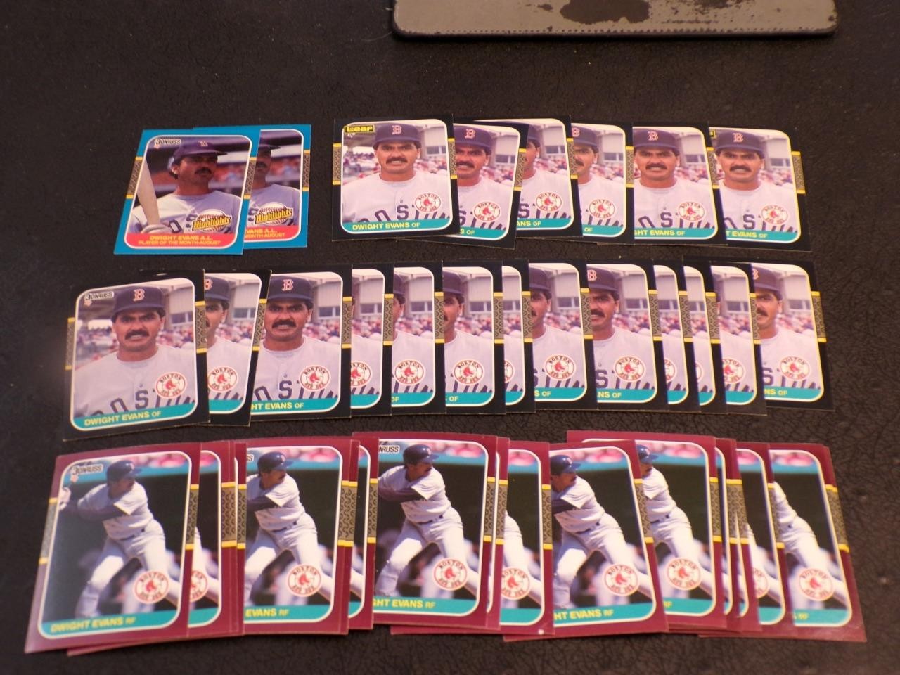 1987 Donruss-Leaf lot of 40 DWIGHT EVANS cards! RED SOX!