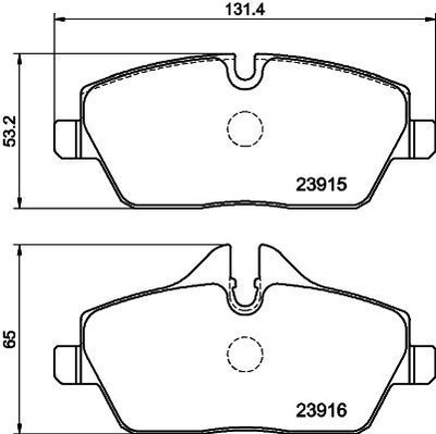 Mintex Racing Front Brake Pad Set Fits Bmw Mini 1 2 Mini Mini Clubman Mini Clubv