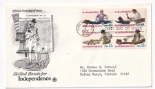 STAMP US SCOTT 1720a "Skilled Hands For Independence" 13 CENT 1977 FDC - D