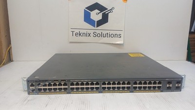 Cisco 2960X WS-C2960-X-48FPS-L V07 48-Port PoE Network Switch *WORKING* *READ