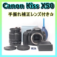 Canon EOS Kiss X50 DSLR Camera Lightweight Compact Beginner Friendly From Japan