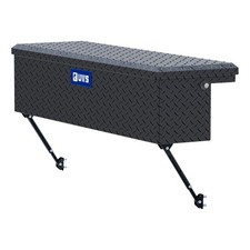 Uws 48 Truck Side Tool Box Low Profile Space-saving Legs Matte Black Aluminum