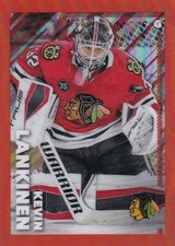 2022-23 TOPPS CHROME NHL STICKER ORANGE REFRACTOR #114 KEVIN LANKINEN /25 MADE